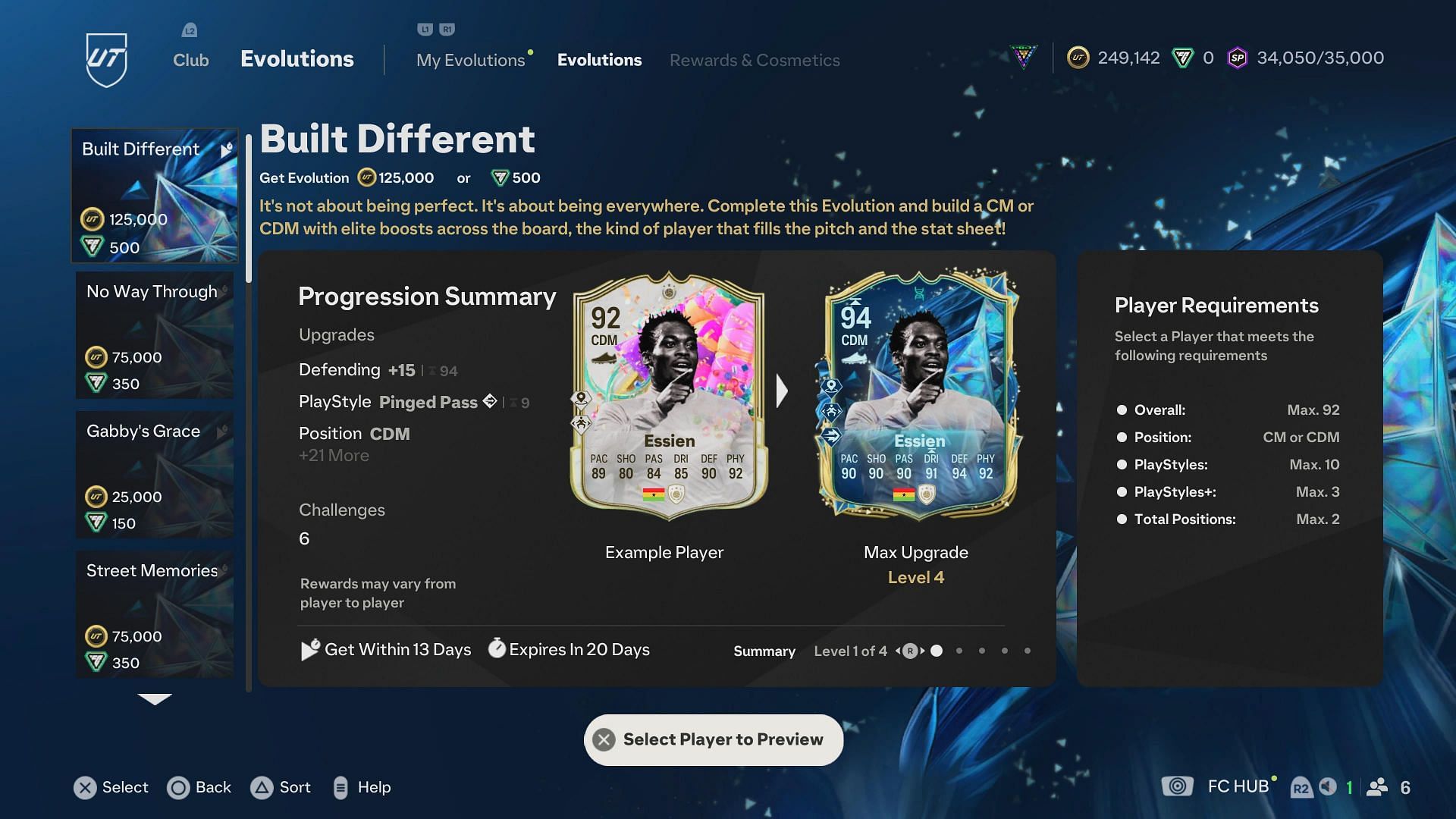 The requirements (Image via EA Sports)